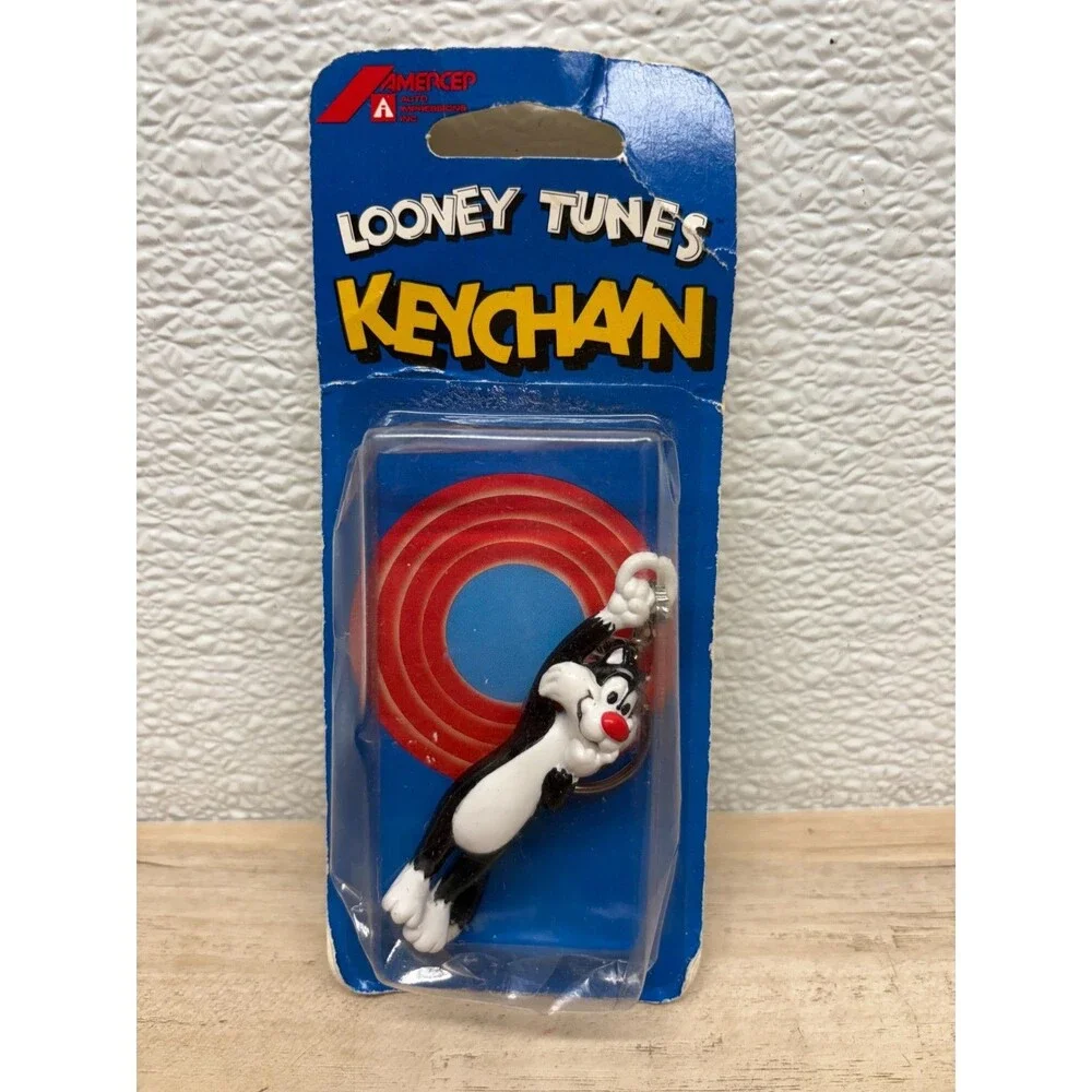 Vtg 1989 Looney Tunes Keychan Sylvester New in Original Box
